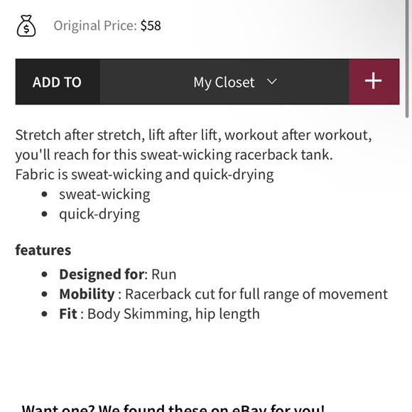 Lululemon the essential tank top black Sz 8 - Picture 6 of 6